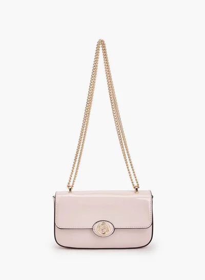 Celeste Solid Crossbody Bag with Chain Strap